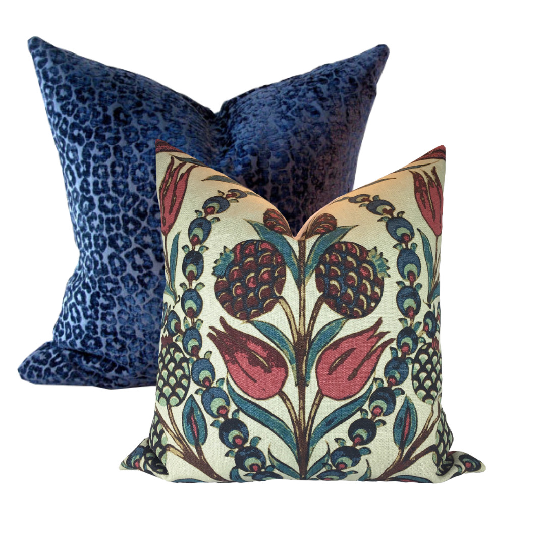 Monarch Chenille 18x18 Denim Blue Throw Pillow Cover + Reviews