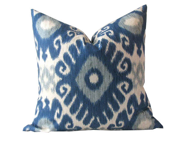 indigo blue pillows