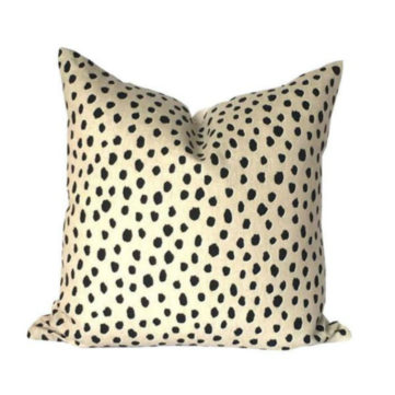 Kate Spade Fauna for Kravet, Designer Pillow Cover in Colorway Flaxseed