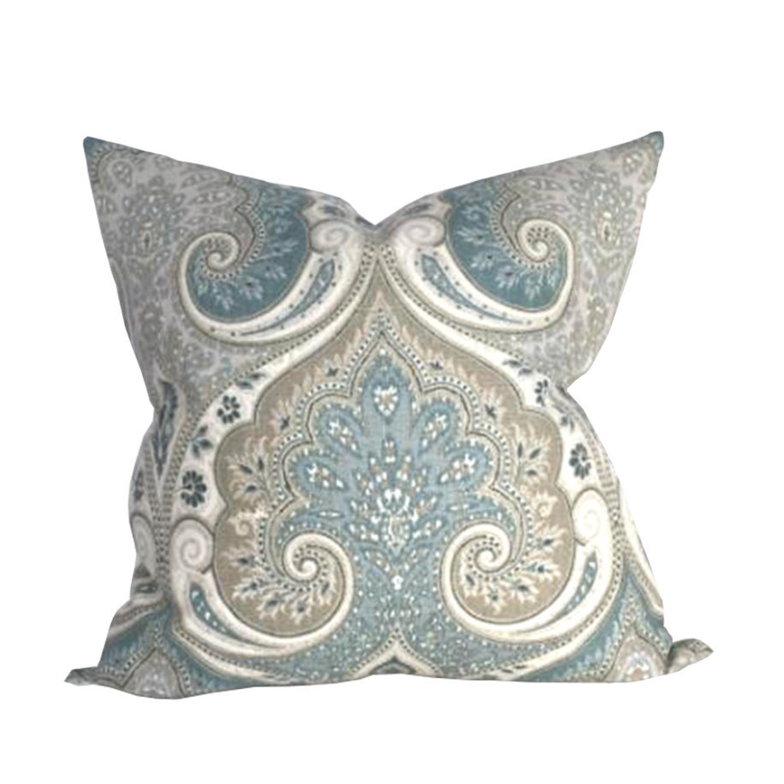 Latika Designer Pillow Cover in Colorway Seafoam – Evia Mae & Alex Pillows